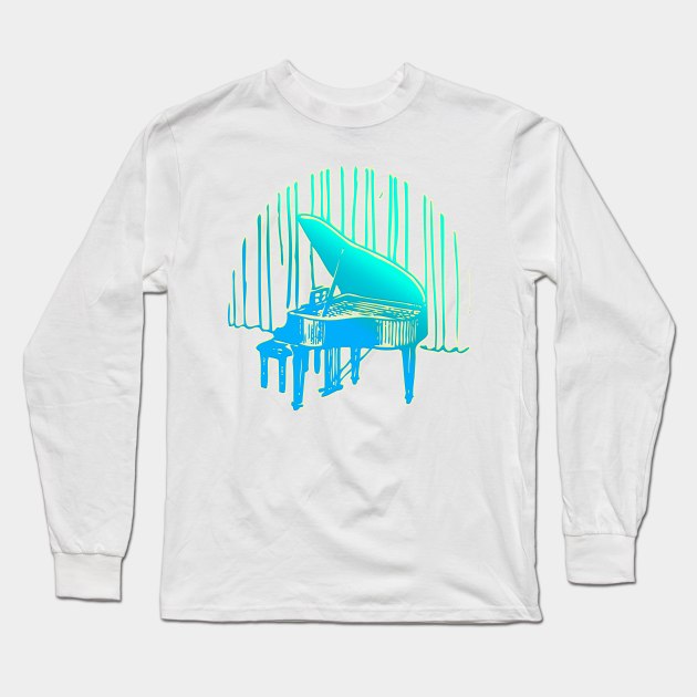 Piano concert hall Long Sleeve T-Shirt by axtellmusic
